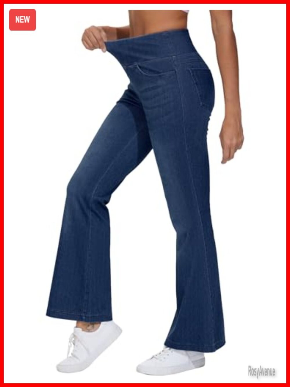 High Waisted Bell Bottom Jeans Flare Jeggings Stretch Denim Pants